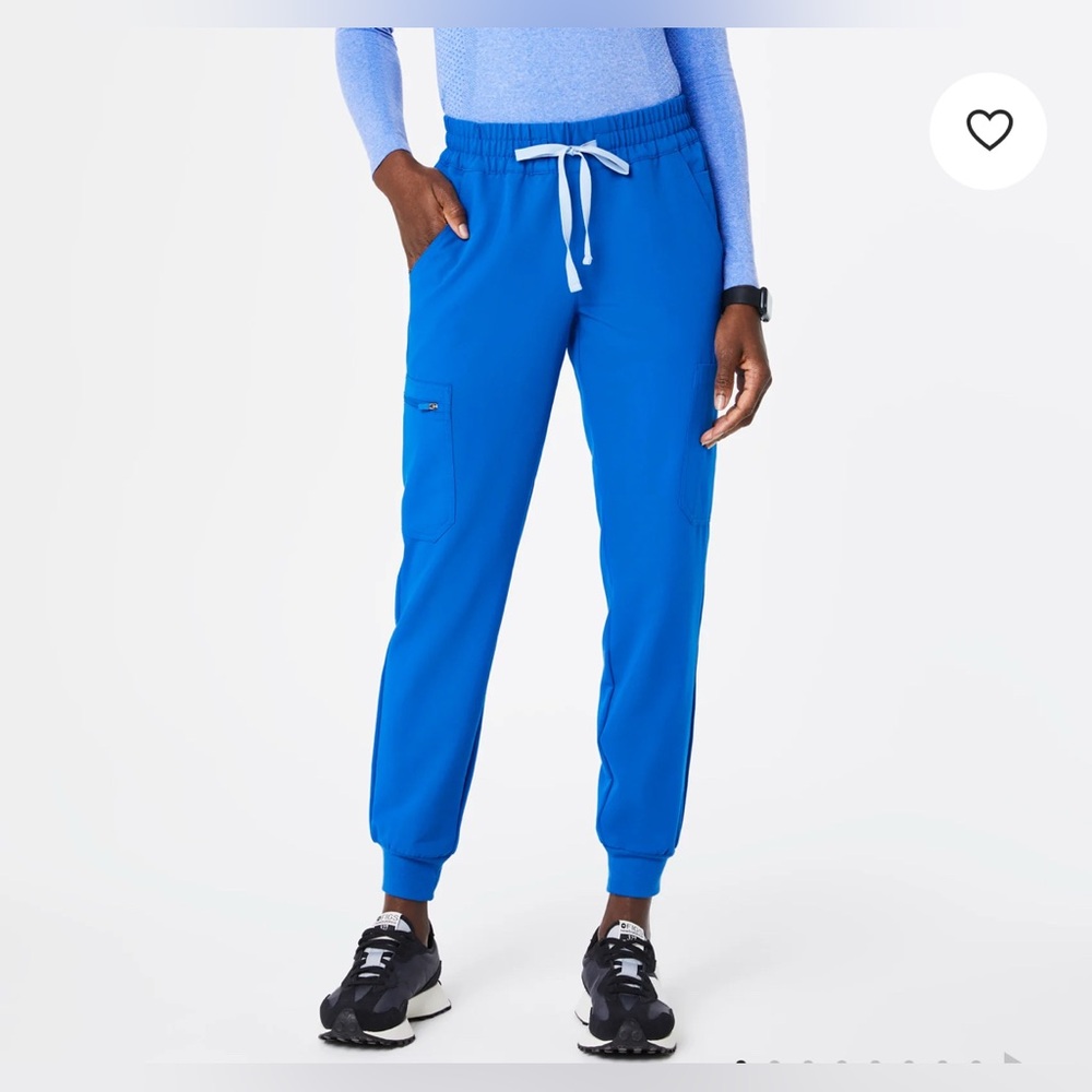Figs Women’s Royal Blue Uman Relaxed Jogger Scrub Pants Size Large Tall